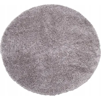 Koberec KOBEREC SHAGGY KULATÝ CHLUPATÝ DO OBÝVÁKU LOŽNICE PLYŠOVÝ HNĚDÝ 120X120