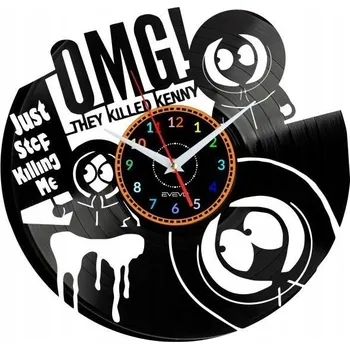 Hodiny SOUTH PARK HODINY NÁSTĚNNÉ DEKORATIVNÍ MODERNÍ VINYLOVÁ DESKA