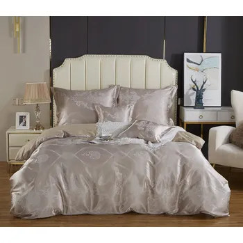 Povlečení POVLEČENÍ 160x200 SATÉNOVÉ BAVLNĚNÉ, SADA 3 DÍLNÁ ELEGANTNÍ VÝŠIVKA AT015