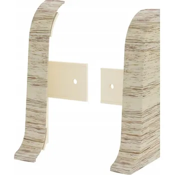 Levá koncovka, pravá koncovka Vilo PVC 0,5 x 55, délka 5 cm, dub