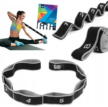 Posilovací guma Fitli černá 100 cm 40 mm