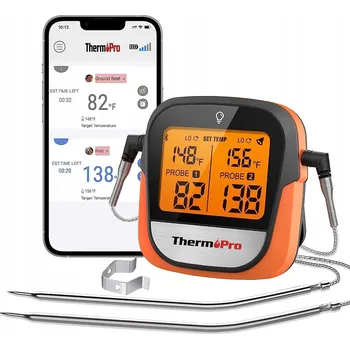 Kuchyňský teploměr Teploměr na gril se 2 sondami Bluetooth ThermoPro TP-902