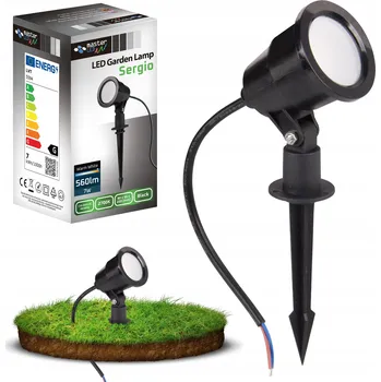 Venkovní osvětlení Zápichová lampa Masterled černá LED 7W IP65 560 lm teplá bílá