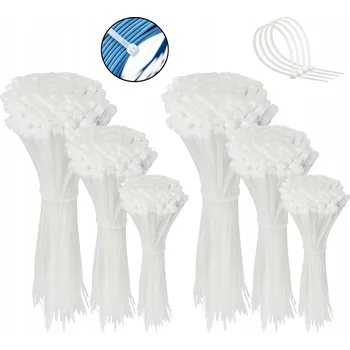 Stahovací páska Stahovací pásky, bílé stahovací pásky3,6 mm 600 ks