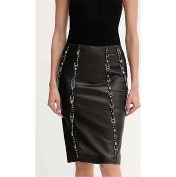 Dámská sukně Kožená sukně Patrizia Pepe černá barva, mini, 8G0492 L160 8G0492.L160 99X, vel. 36