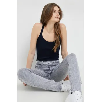 Dámská móda Bavlněný top United Colors of Benetton 3GA2E8397.016 námořnická modř 59X, vel. L