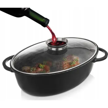 Pánev Pekáč granitový pekáč husírna grilovací pánev na pečení 8 l