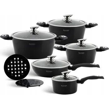 Sada nádobí Sada hrnců Edenberg z hliníku, 12 ks.