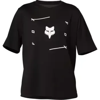 cyklistický dres Fox Yth Ranger Dr Veni dětský dres krátký rukáv Black vel. M