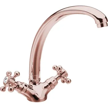 Vodovodní baterie ANTEA stojánková dřezová baterie, výška 265mm, růžové zlato