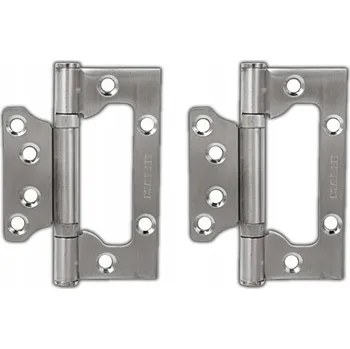 pant ŠTĚRBINOVÝ ZÁVĚS PRO BEZFALCOVÉ DVEŘE 100x74 INOX SADA 2 ZÁVĚSŮ