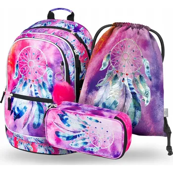 Školní batoh Školní batoh vícekomorový BAAGL fialový 25 l