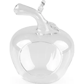 Náušnice Aerárium / skleněné jablko - 1 transparent