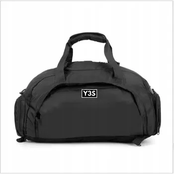 Sportovní taška SPORTOVNÍ TAŠKA / BATOH 2v1 černá – ideální na cvičení, do posilovny i k bazénu