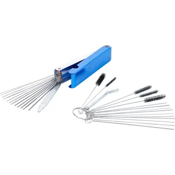 BGS 74438, Sada nástrojů pro čištění trysek karburátoru | 16dílná