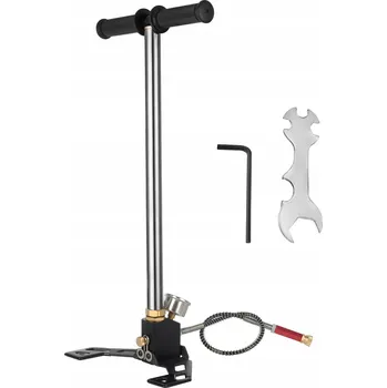 pumpička PCP pumpa podlahová 4500 PSI 3-stupňová ruční s skládací opěrkou nohou