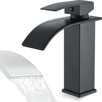 Vodovodní baterie Stojánková umyvadlová baterie Armatura Plus Rivus černá