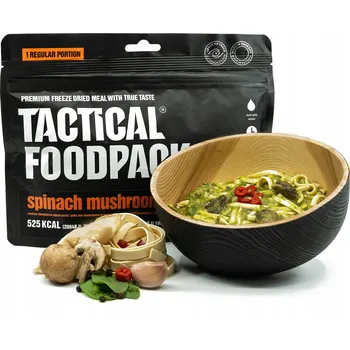 Těstoviny se špenátem a houbami TACTICAL FOODPACK