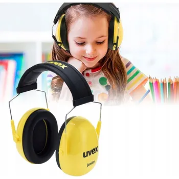 Dětské chrániče sluchu, sluchátka tlumící hluk pro děti 3-16 let UVEX