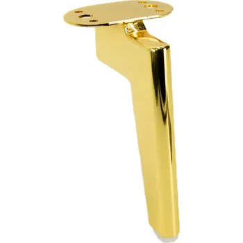 Stolová podnož Nábytková noha Loft, zlatý chrom, výška 15 cm, loftový design, nožička k pohovce