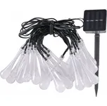 Světelný řetěz Polux 490 cm solární bílý