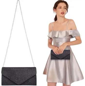 Kabelka EdiBazzar kabelka psaníčko syntetické černé