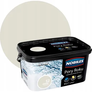 barva na zeď Nobiles latexová Barva na zeď 5 l Zimní stříbrná 52 matná