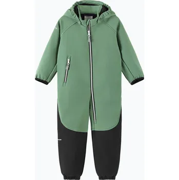 Dívčí oblečení Dětská softshellová kombinéza Reima Mjosa green clay