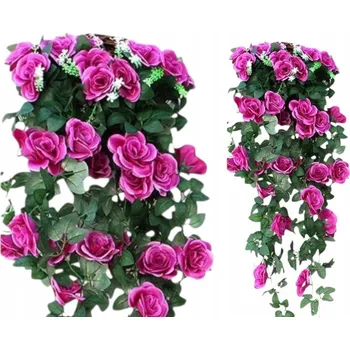 umělá květina Kvetoucí Růže Umělé Květy Závěsná Girlanda 90 cm