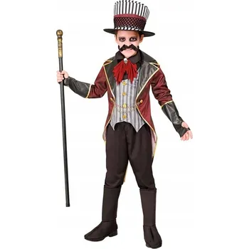 Karnevalový kostým KOSTÝM ZLÝ CIRKUSÁK PRO CHLAPCE PŘEVLEK HALLOWEEN KARNEVAL VELIKOST 158
