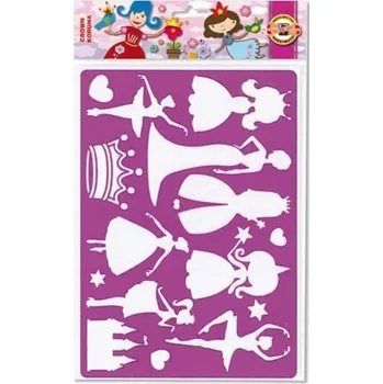 ŠABLONA NA MALOVÁNÍ VZORNÍK KREATIVNÍ PRO DĚTI ŠABLONA KORUNA PEVNÁ