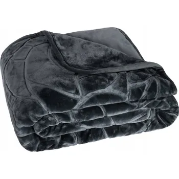 deka Deka Spod Igły i Nitki akryl 220 cm x 200 cm šedá