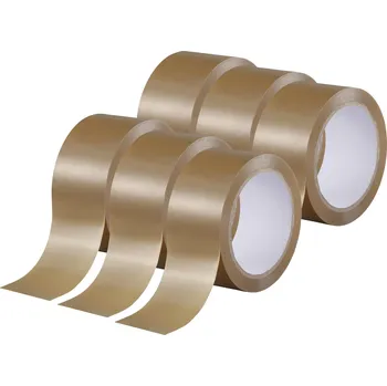 Izolační páska TOOLCRAFT TO-10187040 balicí lepicí páska hnědá (d x š) 66 m x 50 mm 6 ks