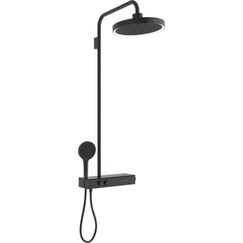 Vodovodní baterie Ideal Standard CeraTherm Solos - Sprchový systém s 3-funkční hlavovou sprchou s LED osvětlením, černá matná A7883XG