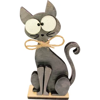 Dekorace z Řečice Kočka šilhavá 13cm♥️
