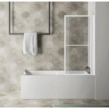 Vanová zástěna Jednodílná vanová Paraván Polysan 71 x 140 cm průhledná