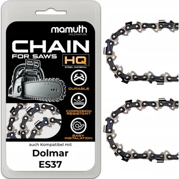 Pilový řetěz 2x Řetěz 35 cm pro pilu Dolmar ES37 3/8" 52 článků 1,3 mm