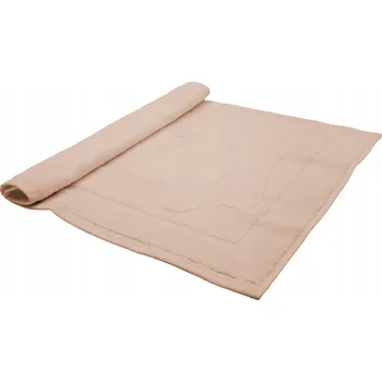 Koupelnová předložka KOUPELNOVÁ PŘEDLOŽKA SVĚTLE HNĚDÁ HOTELOVÁ PODLOŽKA POD NOHY RUČNÍK NA NOHY 50x70 650 GSM