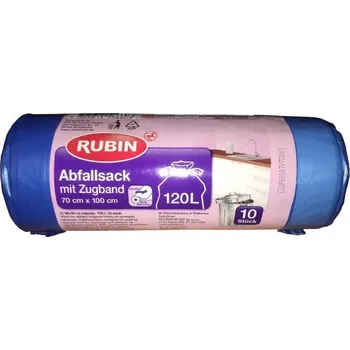 Pytle na odpadky RUBÍN Pytle na odpad s páskou, objem 120 l, 10 ks