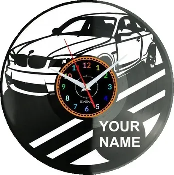 Hodiny Staré Německé Auto Tvé Jméno HODINY NÁSTĚNNÉ DEKORATIVNÍ MODERNÍ PL