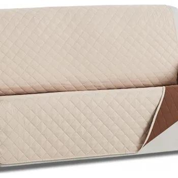 Prostěradlo Přehoz na postel Belmarti polyester 200 cm x 190 cm béžový