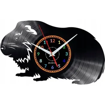 Hodiny KŘEČEK HODINY NÁSTĚNNÉ DEKORATIVNÍ MODERNÍ VINYLOVÁ DESKA VINYL