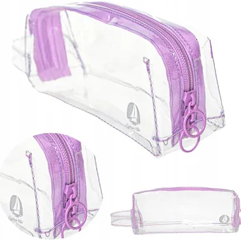 Kosmetická taška Kosmetická taštička CAPTAIN MIKE průhledná fialová