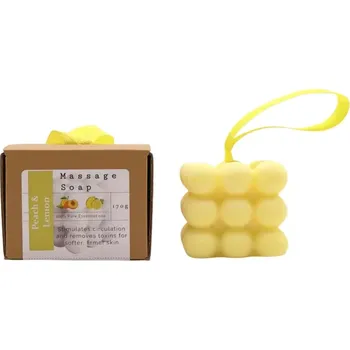 Mýdlo AW Aromatics Masážní mýdlo s esenciálními oleji Broskev & Citrón 170 g