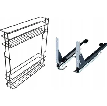 Odpadkový koš Cargo koš do spodní skříňky 15 cm 150 Grafit 2 koše s tlumením dovírání Rejs plný výsuv