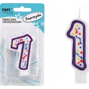 Dortová svíčka Narozeninová svíčka číslice 1