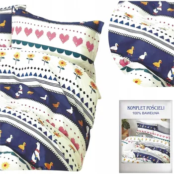 Povlečení Povlečení 160x200 3dílné Bavlněný satén Aida Sada 2x Povlak na polštář