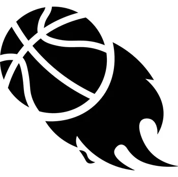 Samolepící dekorace Samolepka na stěnu míč basketbal 39x45cm