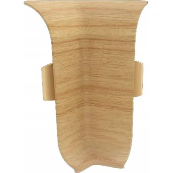 soklová lišta Vnitřní roh Vilo PVC 5 x 55, délka 6 cm, dub