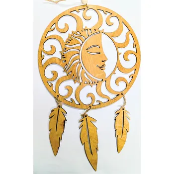 Lapač snů Dekorace z Řečice Lapač snů slunce 30cm